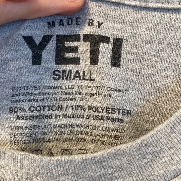 Yeti T shirt with Fish/Antler Graphic - Picture 3 of 3